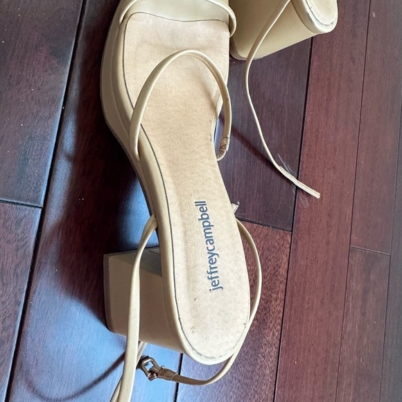 Jeffrey Campbell Tan Block Heel Sandals - Picture 5 of 5